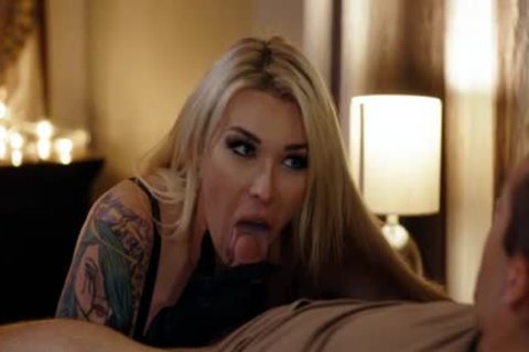 busty blond TS Dante Colle wazoo plowed By Dante Colle
