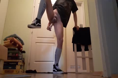 Sporty Femboy Trains Herself hardcore