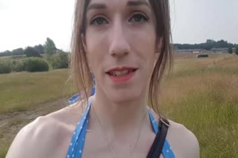 Outdoor butthole In My Summer suit; Public No panties Finger poke