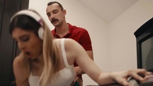 excited Stepdad Licks And bareback fucks His TS Stepdaughter
