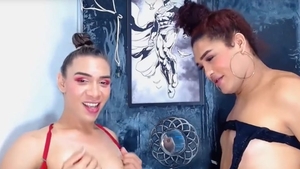 ladyboy pair joy Each Other penises