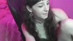 Petite American Transgirl Masturbates Her dong On web camera