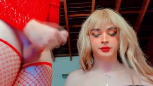 tranny receives banged Hard bareback doggystyle
