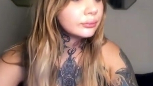large milk shakes ladyboy With Full Tattoos Wanks Hard On webcam