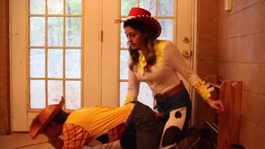 Cosplay toy Story tgirl Jessie plows Woody