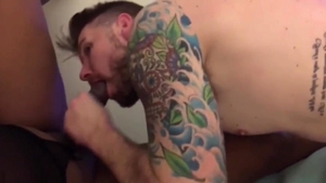 sleazy tgirls Dominate Straight lad while His Girlfriend Films