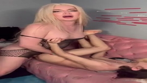 Fertile T-Girl's Double Penetration Delight